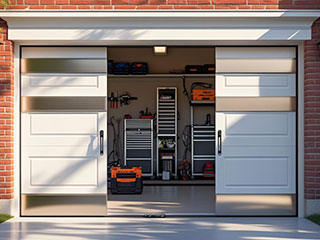 Custom Garage Storage and Organization Solutions La Mesa Organized custom garage interior featuring cabinets, tool racks, and overhead storage in a La Mesa, CA home